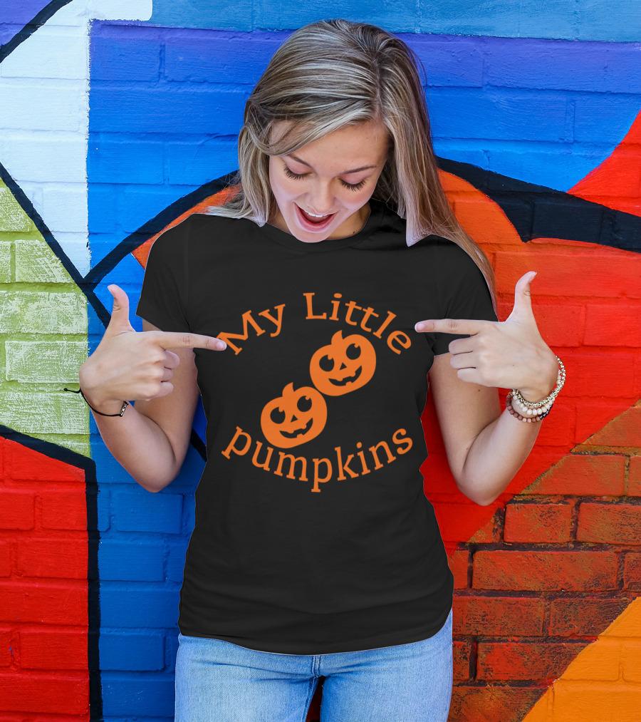 My Little Pumpkins Jack-O'-Lantern Pair T-Shirt