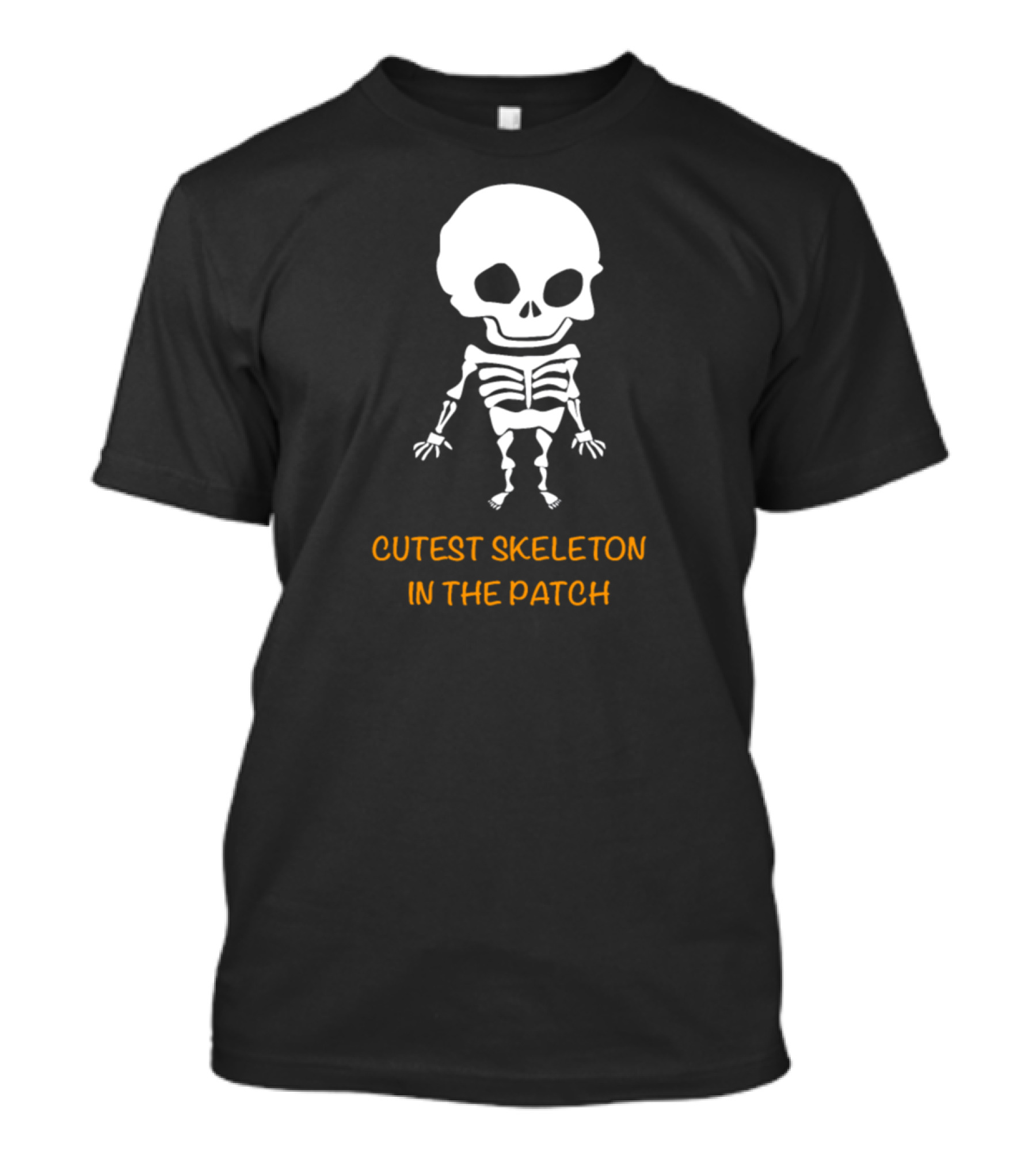 Cutest Skeleton In The Pumpkin Patch Halloween Fun T-Shirt
