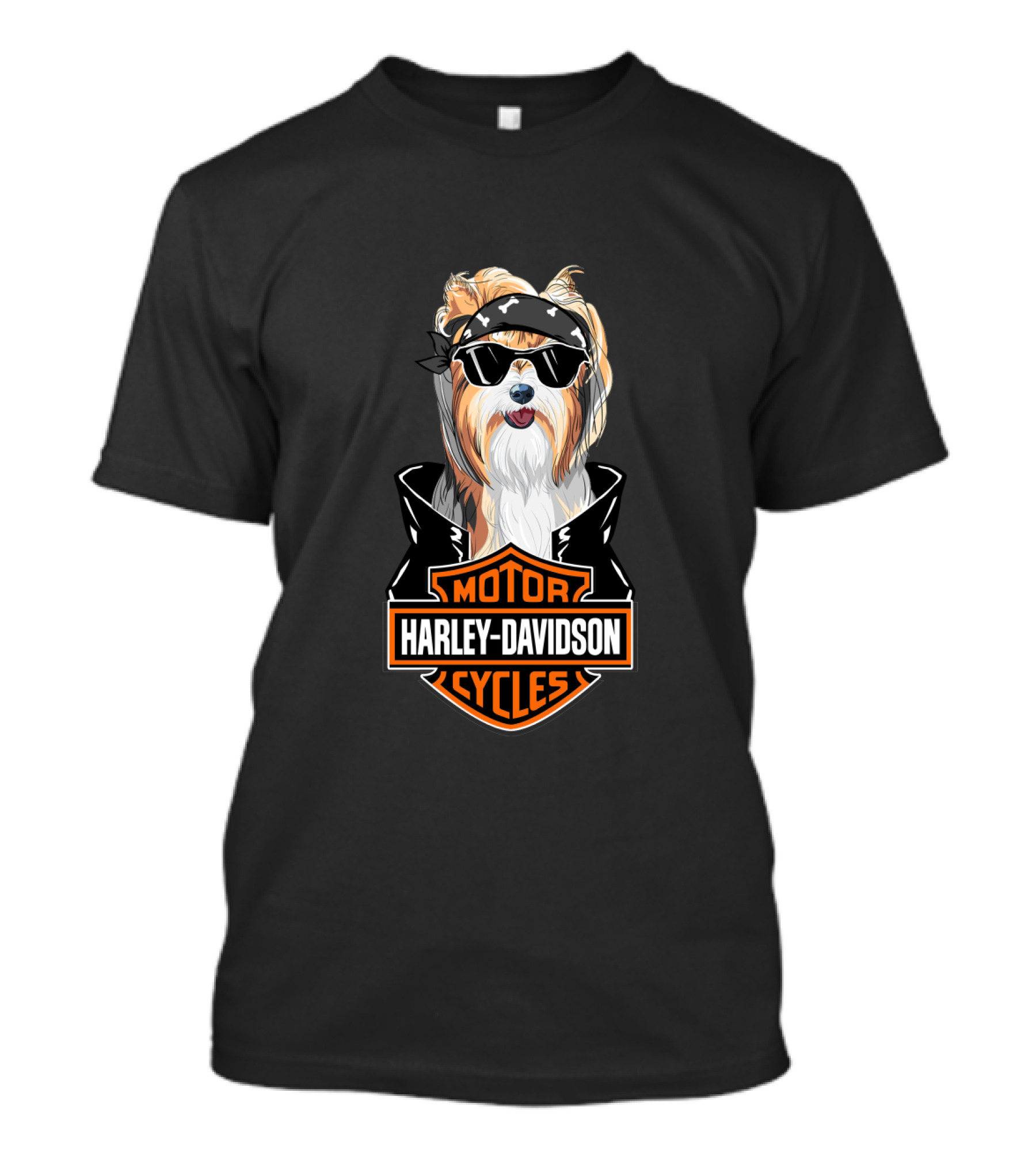 Harley Davidson Yorkshire Terrier Motorcycle Motocycles T-Shirt