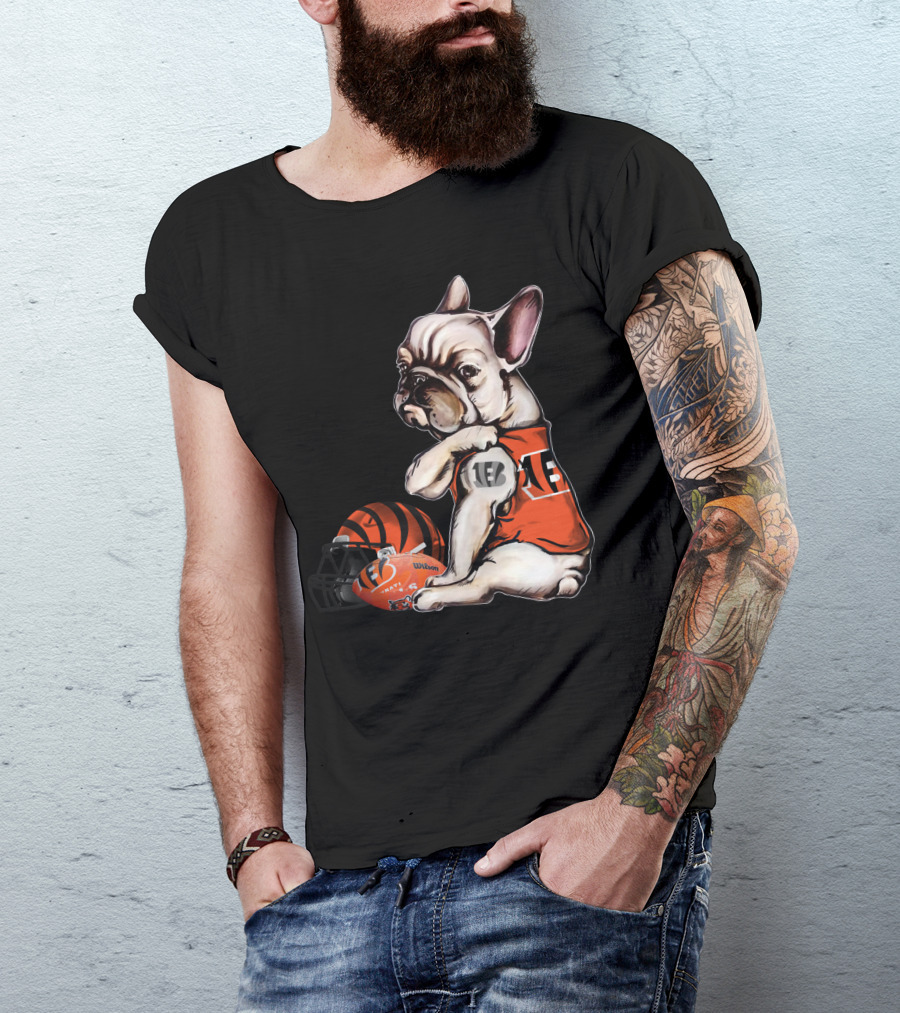 Cincinnati Bengals Pug Helmet Football 18 T-Shirt