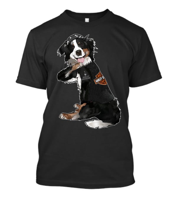 Bernese Mountain Dog Harley Davidson Hd T-Shirt