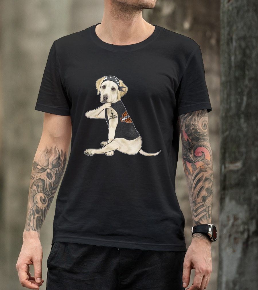 Labrador Retriever Harley Davidson Biker Pup T-Shirt