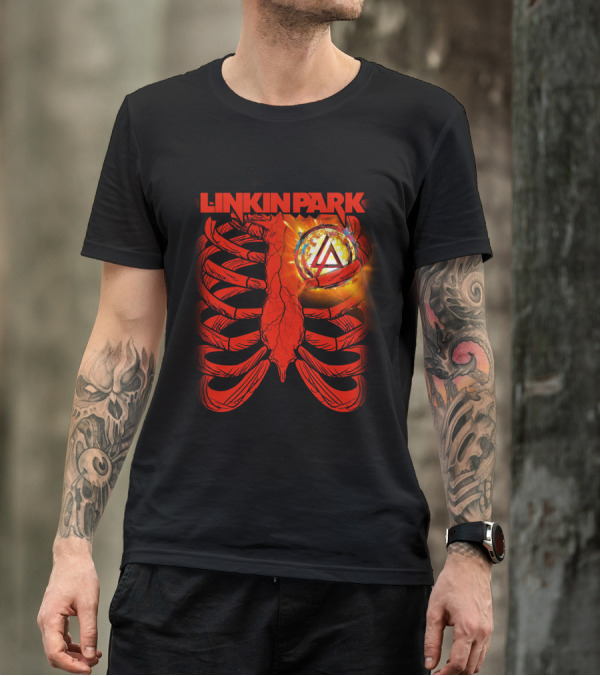 LINKIN PARK Fiery Ribcage Emblem T-Shirt