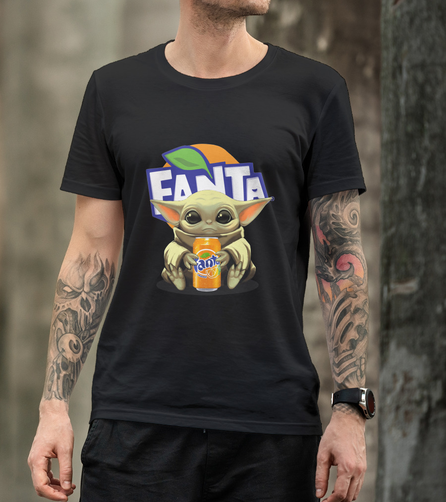 Yoda Holding Fanta Can Iconic Mashup T-Shirt