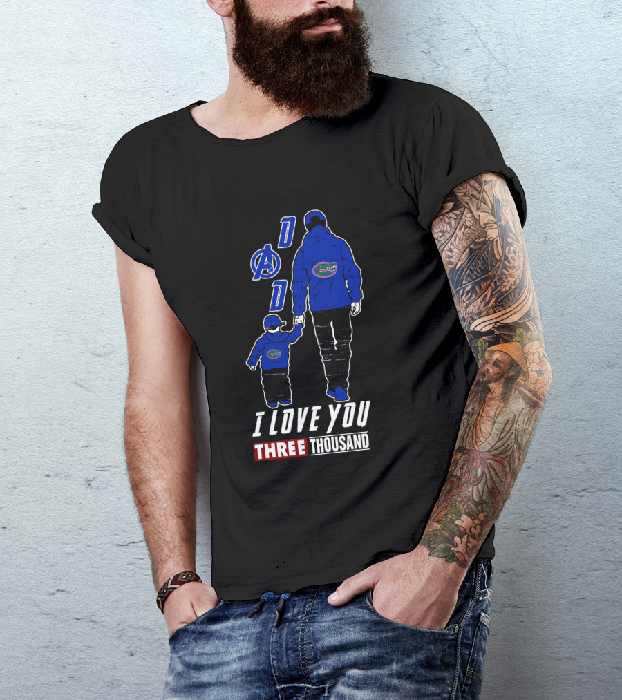 Dad Florida Gators I Love You Three Thousand Boy T-Shirt