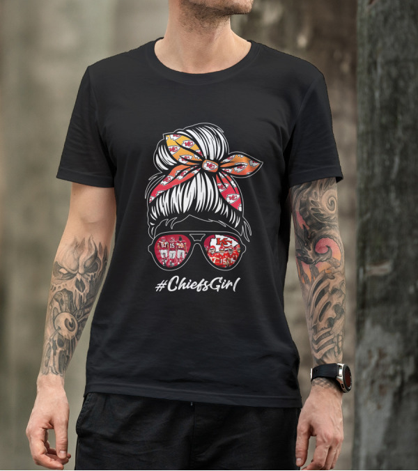 Kansas City Chiefs Football Lover #ChiefsGirl T-Shirt