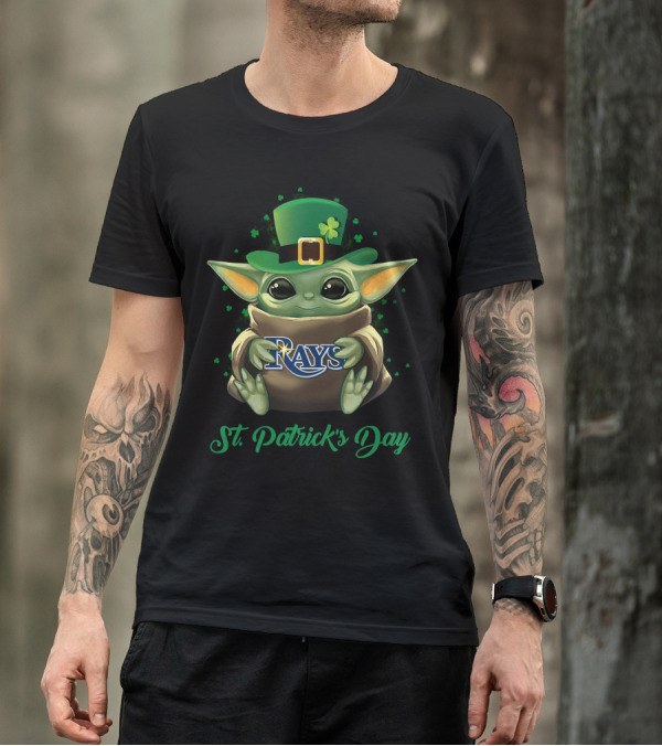 Tampa Bay Rays Baby Yoda St. Patrick's Day T-Shirt
