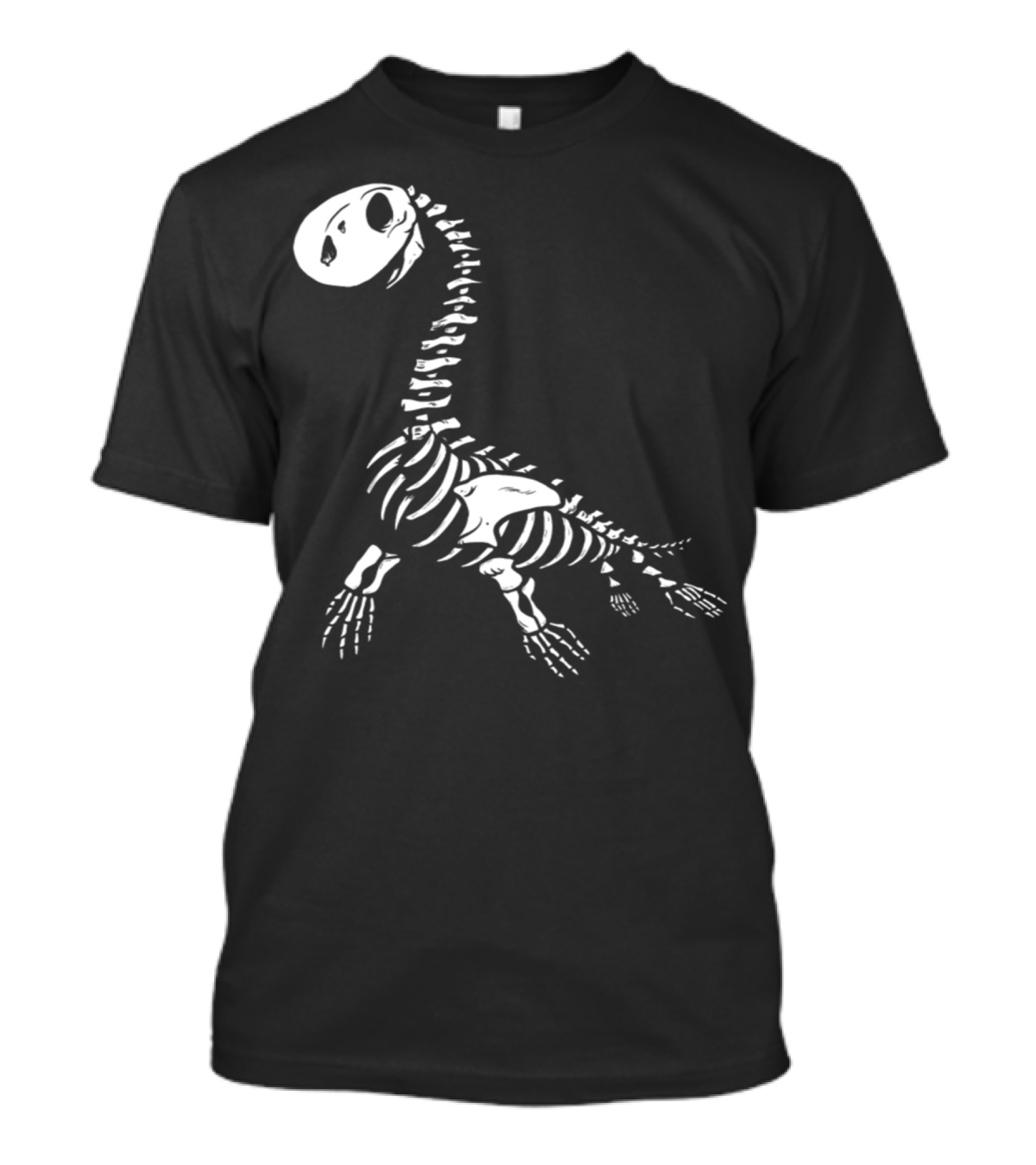 Fossil Nessie Skeleton Design Loch Ness Monster Inspiration T-Shirt