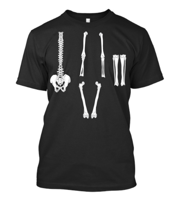Totetude Skeleton Bones Anatomy Collection T-Shirt