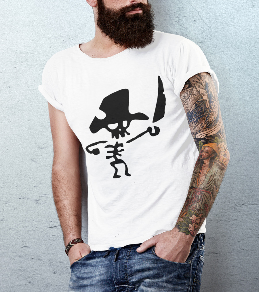 Pirate Skeleton With Hat And Sword T-Shirt