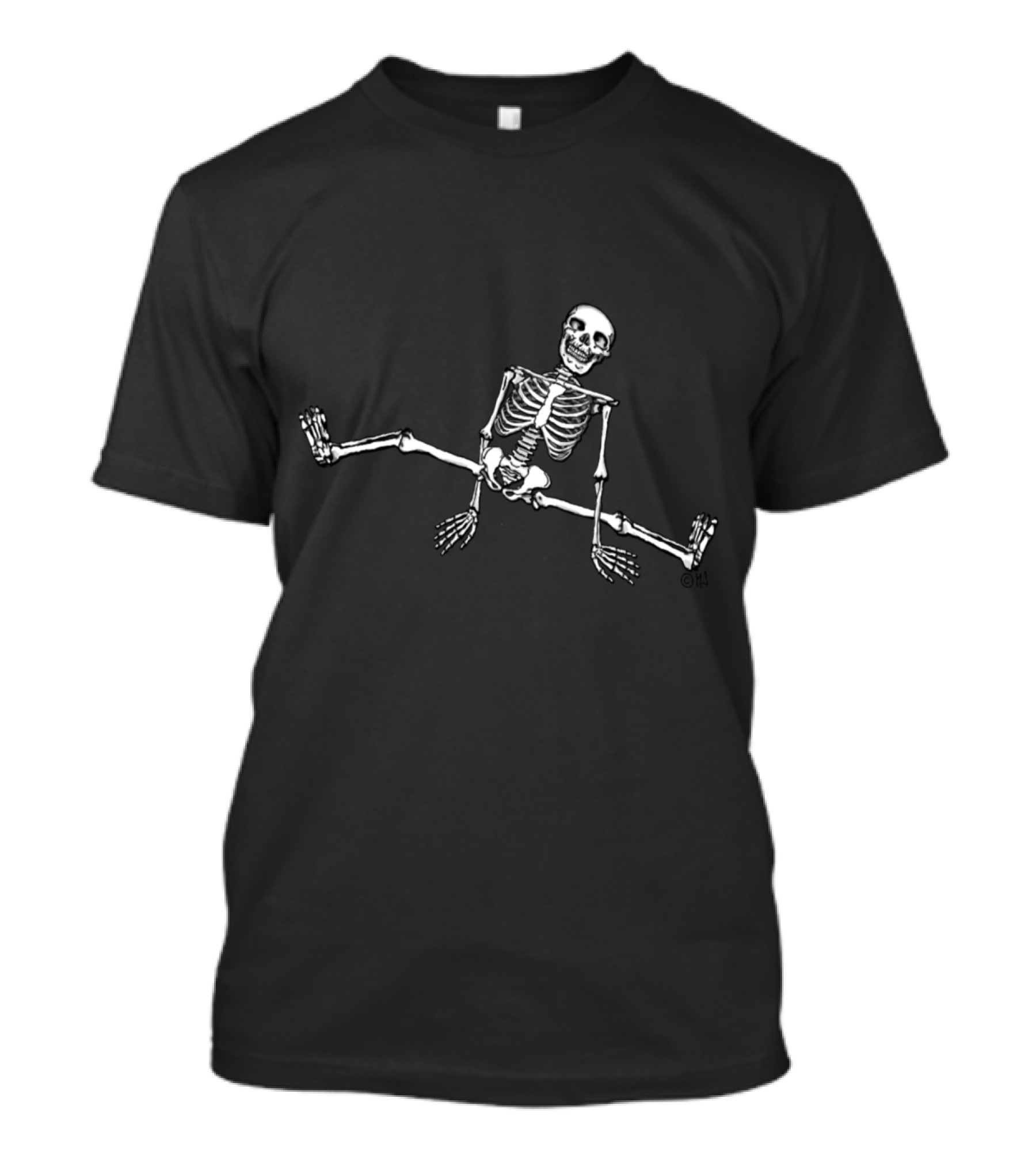 Skeleton Yoga Splits Pose T-Shirt