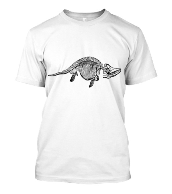 Dinosaur Ichthyosaur Sketch T-Shirt