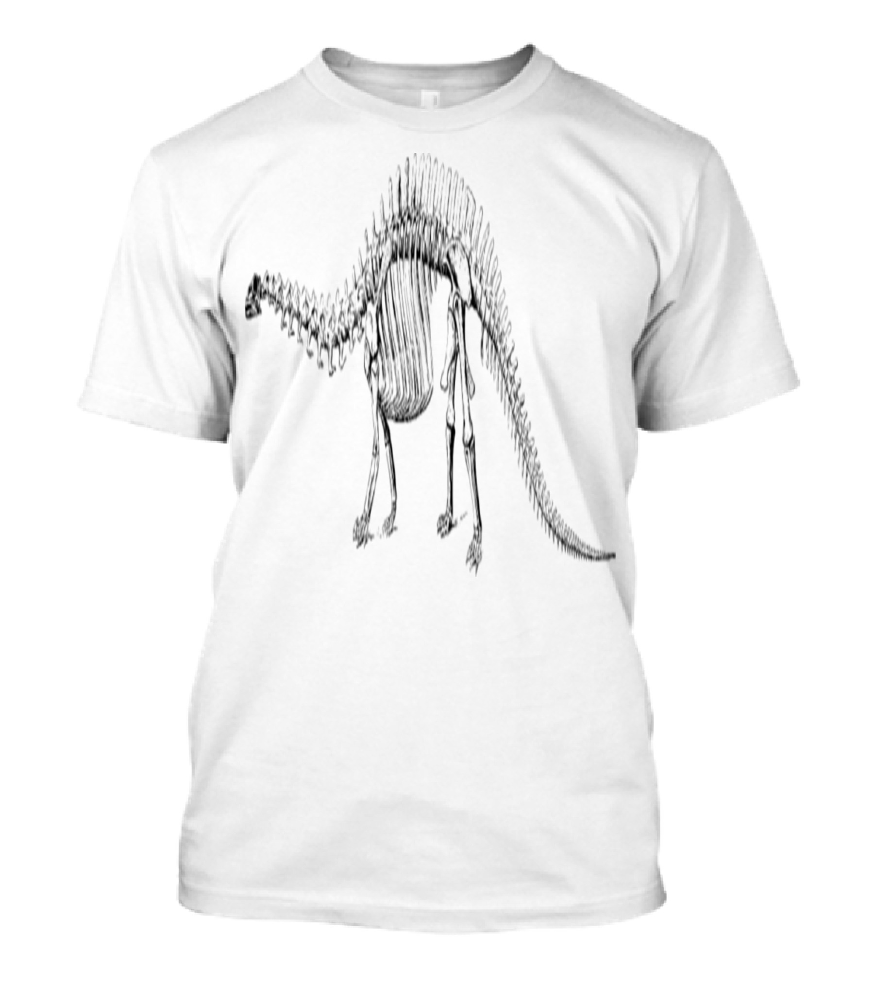 Brontosaurus Skeleton Drawing Paleontology Display T-Shirt