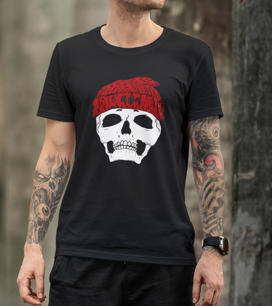 904 Skull Red Beanie T-Shirt