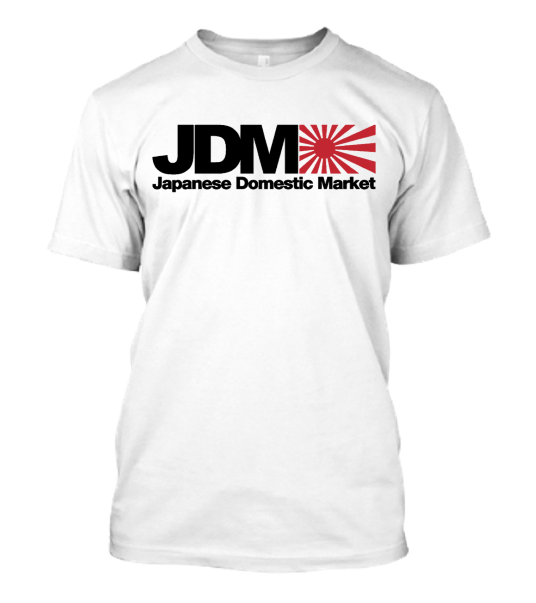 Japanese Domestic Market JDM Red Sun Men White NE T-Shirt