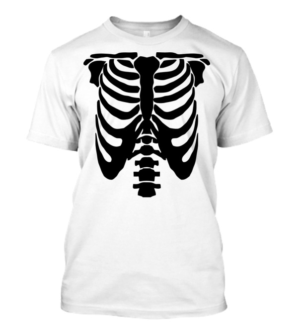 Human Bones Ribcage Skeleton T-Shirt