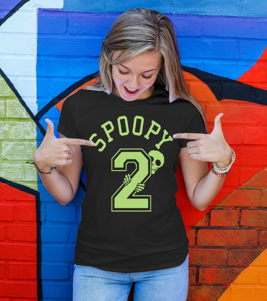 Spoopy Halloween 2 Skull Hands Sporty T-Shirt