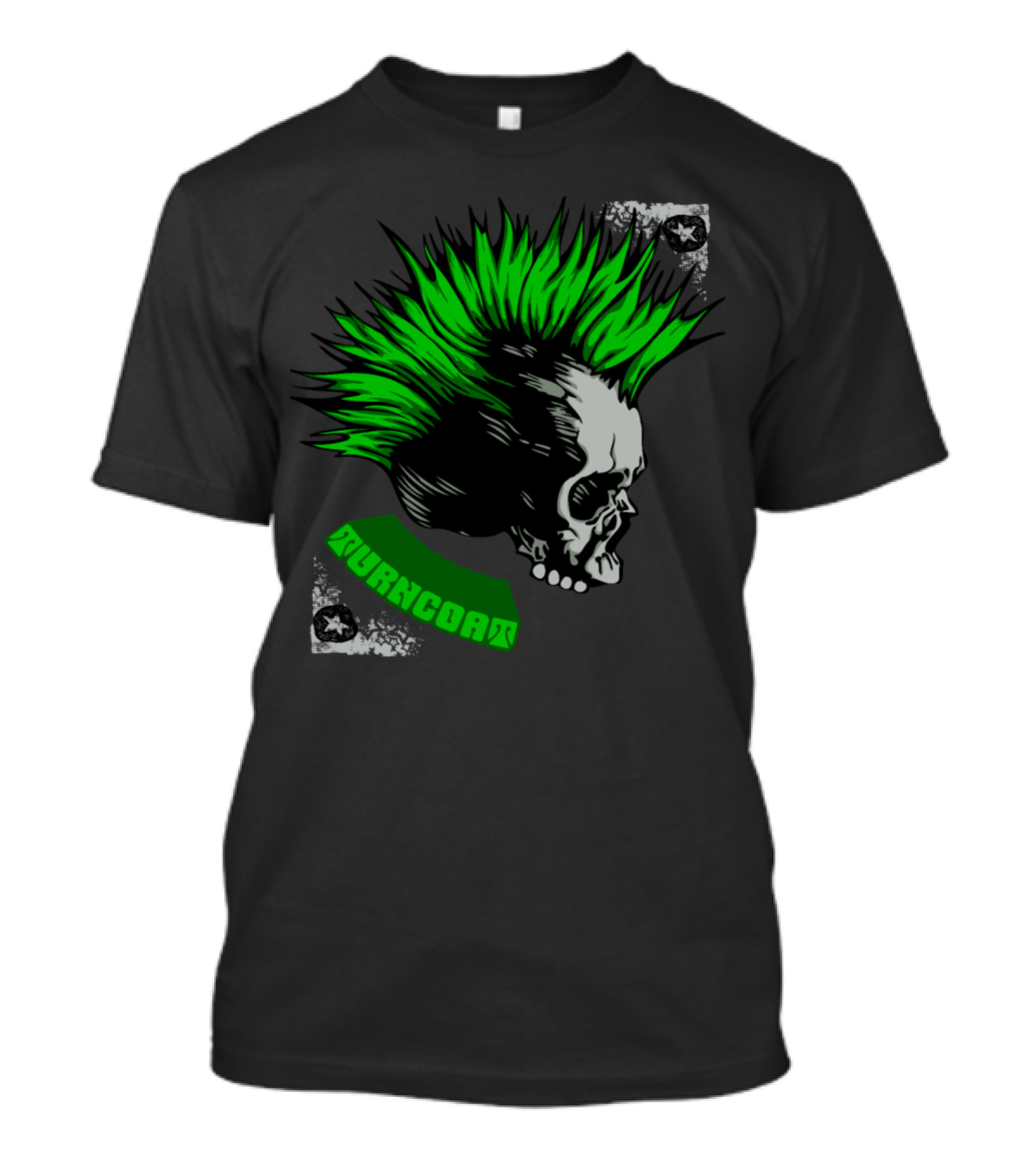 Turncoat Skull Goth Death Metal T-Shirt