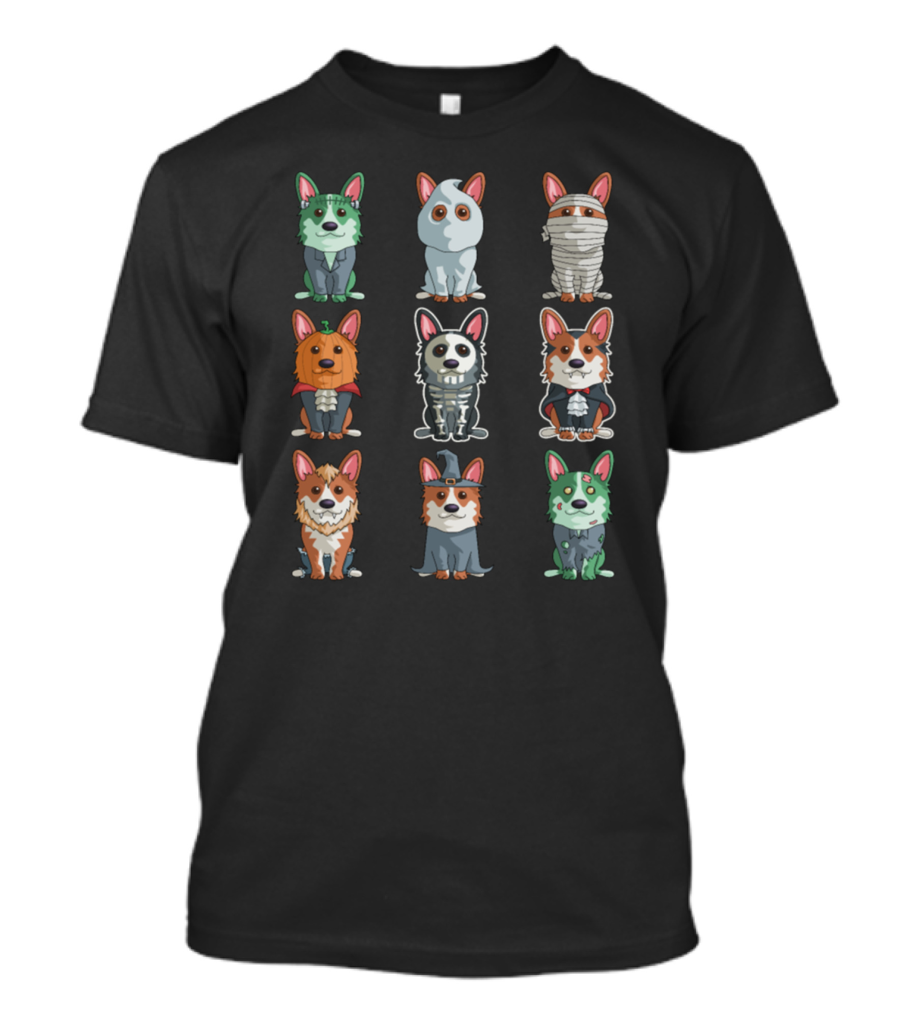 Cute Corgi Halloween Costume Parade Spooky Funny Corgi T-Shirt