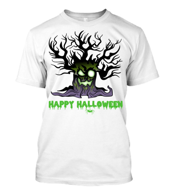 Happy Halloween Scary Trick Or Treat Tree Monster Horror T-Shirt