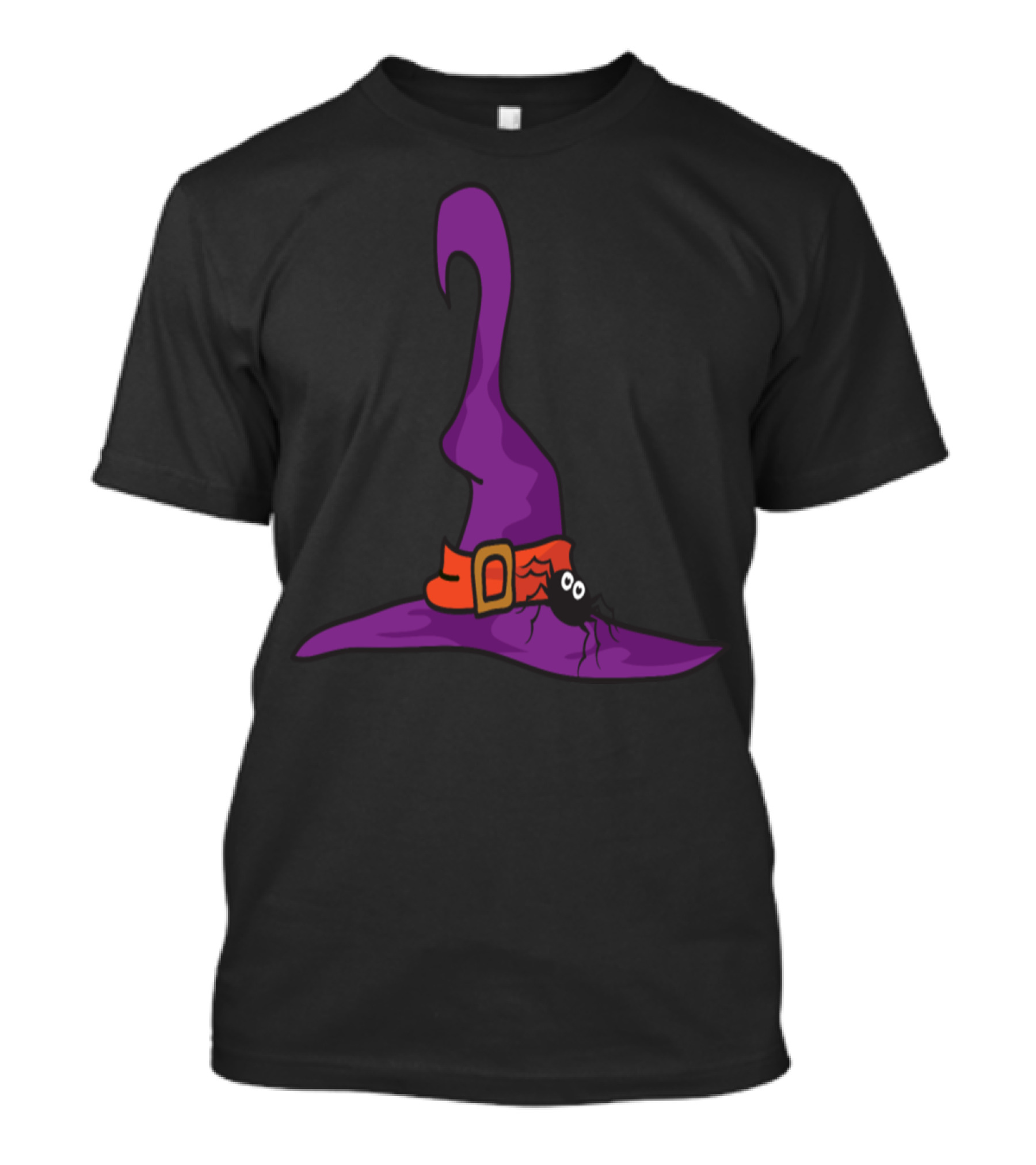 Happy Halloween Witch Hat With Spider T-Shirt