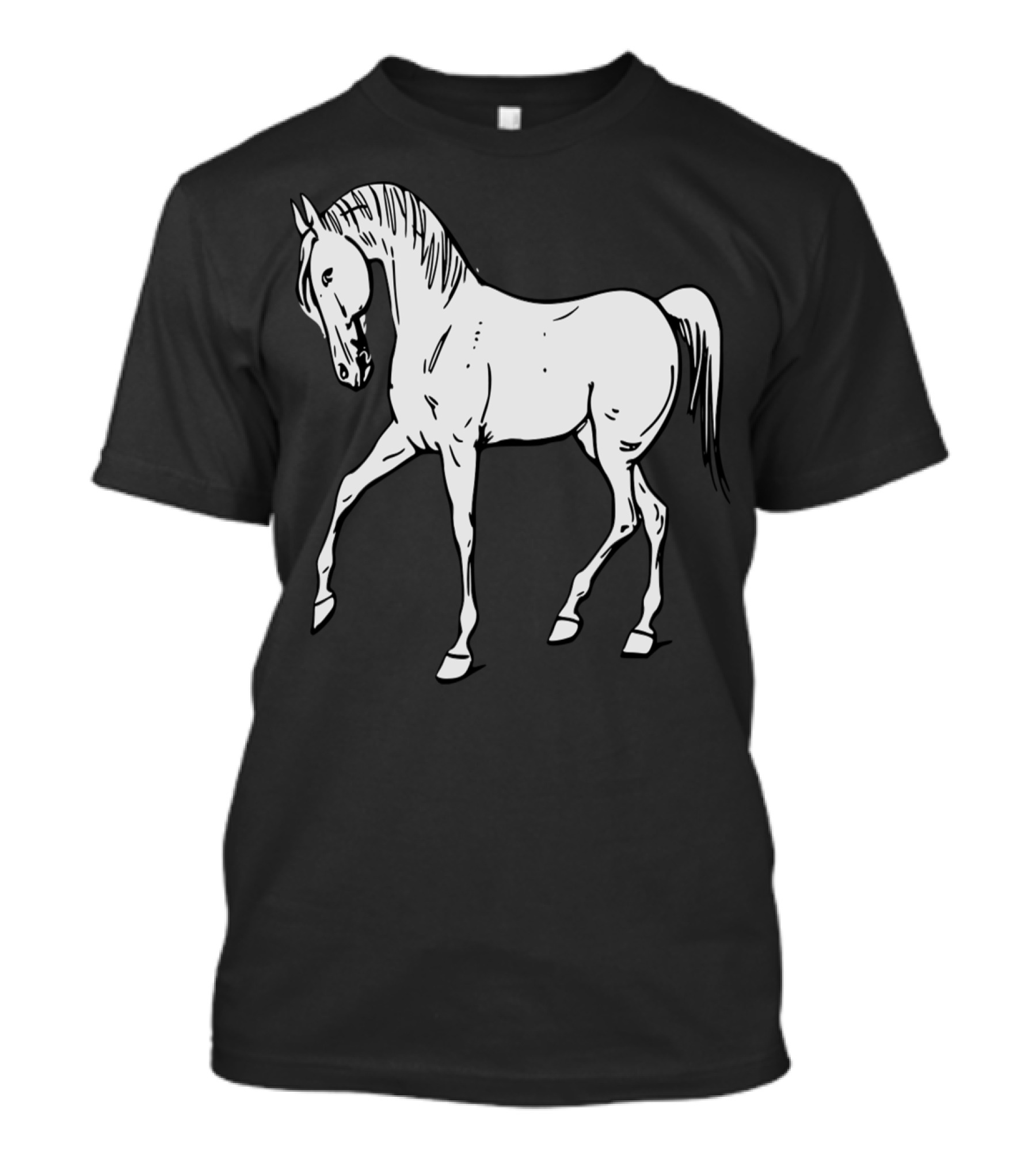 Walking Horse Outline Equine T-Shirt