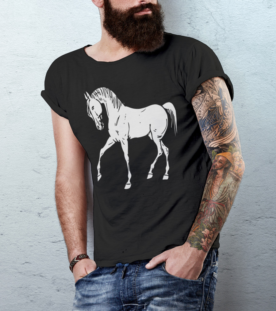 Walking Horse Outline Equine T-Shirt