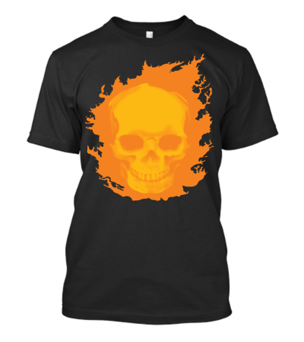 Ghost Rider Flaming Skull T-Shirt