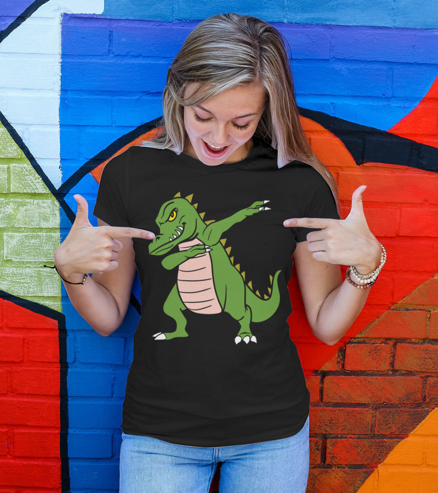 Dabbing Dinosaur Dab Dance Pose T-Shirt