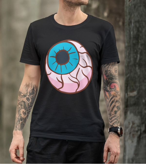 Halloween Horror Eyeball Graphic Eye T-Shirt