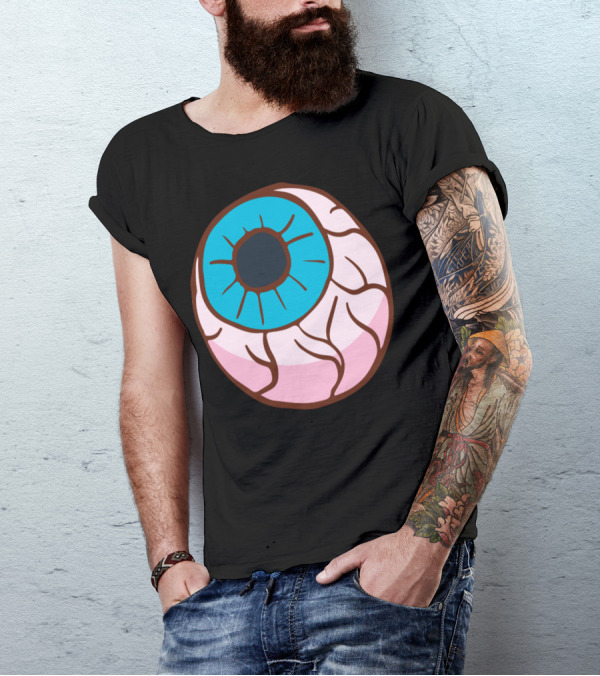 Halloween Horror Eyeball Graphic Eye T-Shirt