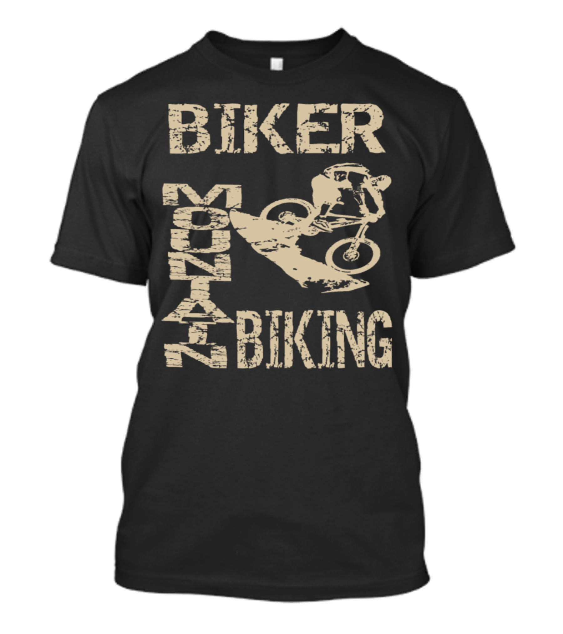 Biker Mountain Biking Adventure Freestyle Urban Terrain T-Shirt