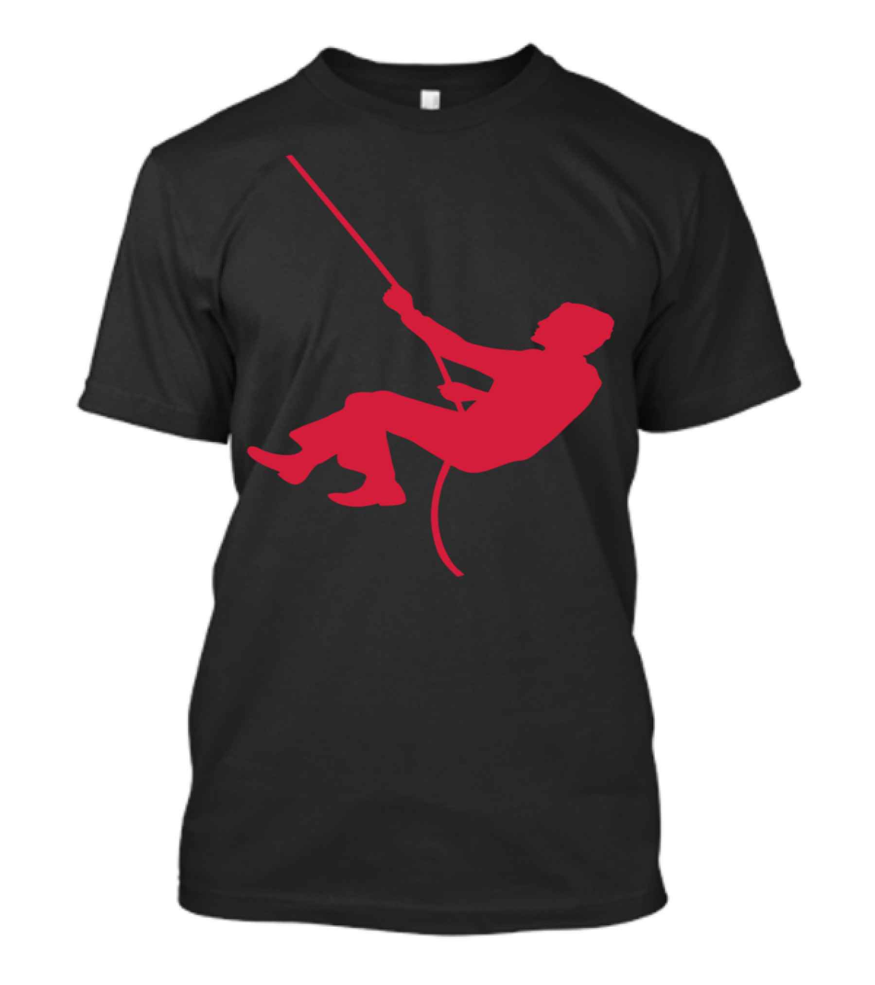 Mountain Clime Ascend: Bold Red Climber T-Shirt