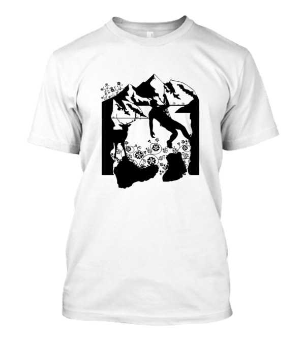 Climbing Mountains Adventure With Nature And Mountain Scenery T-Shirt