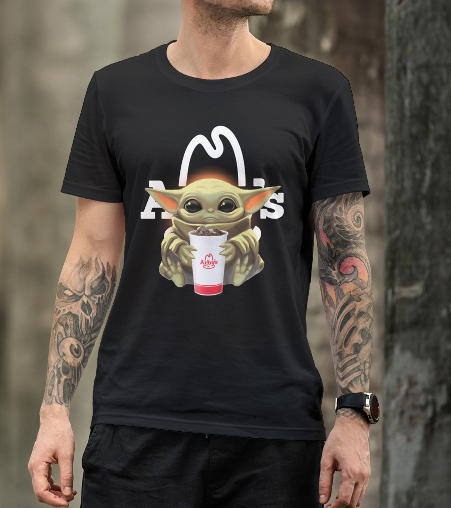 Baby Yoda Holding Arby's Drink T-Shirt