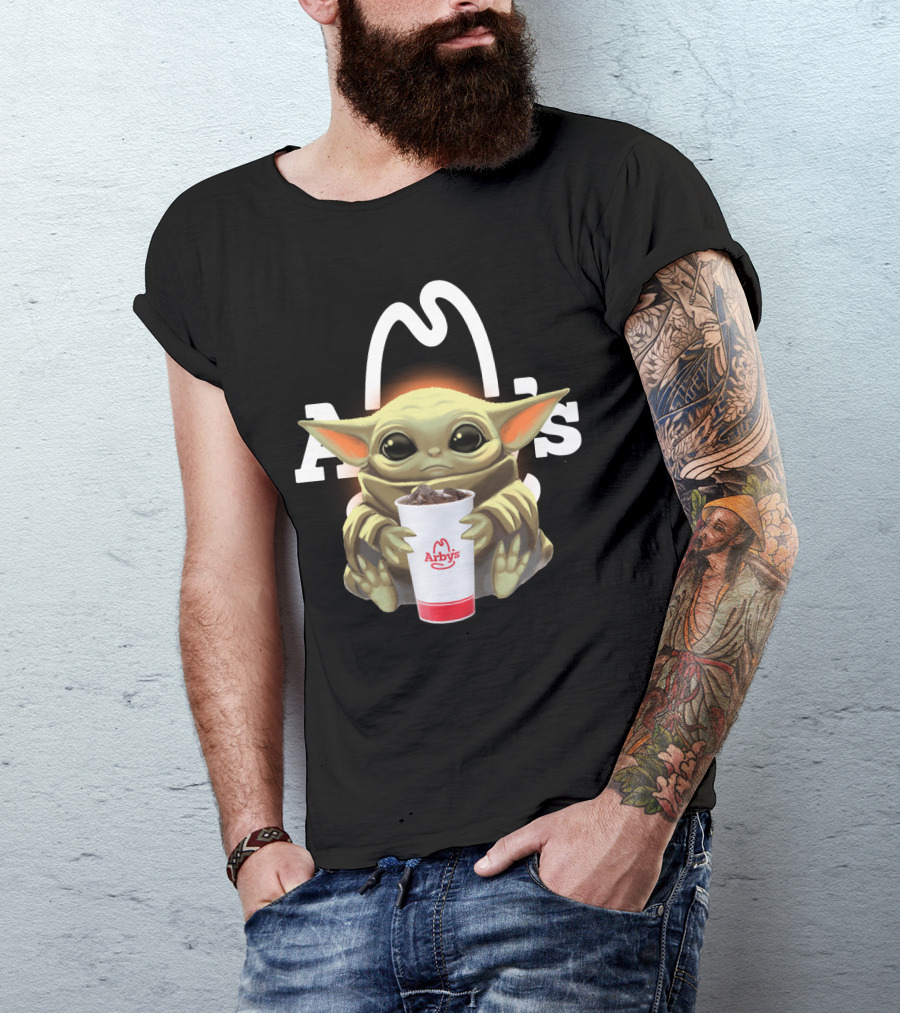 Baby Yoda Holding Arby's Drink T-Shirt