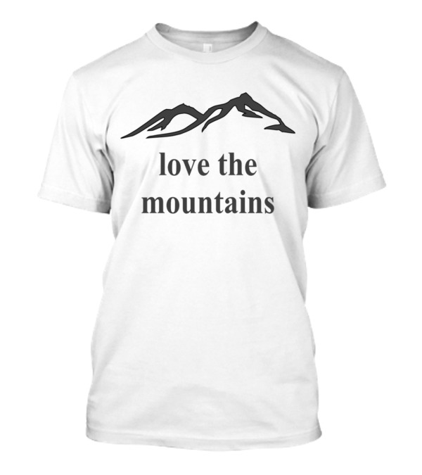 Love The Mountains Scenic Peaks Emblem T-Shirt