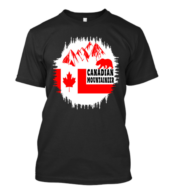 Canadian Mountaineer Maple Leaf Bear Mountains T-Shirt