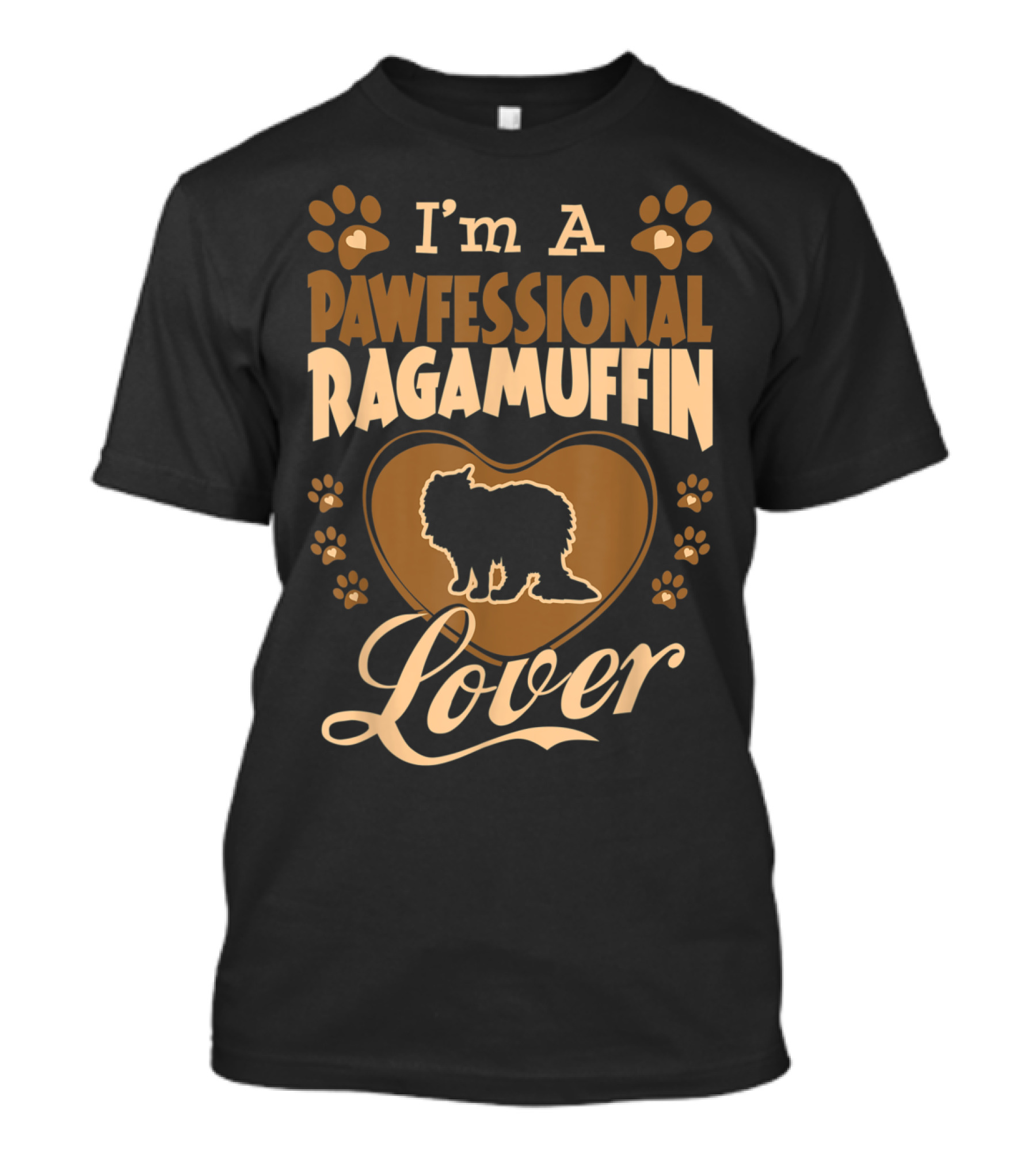 I'm A Pawfessional Ragamuffin Cat Lover T-Shirt
