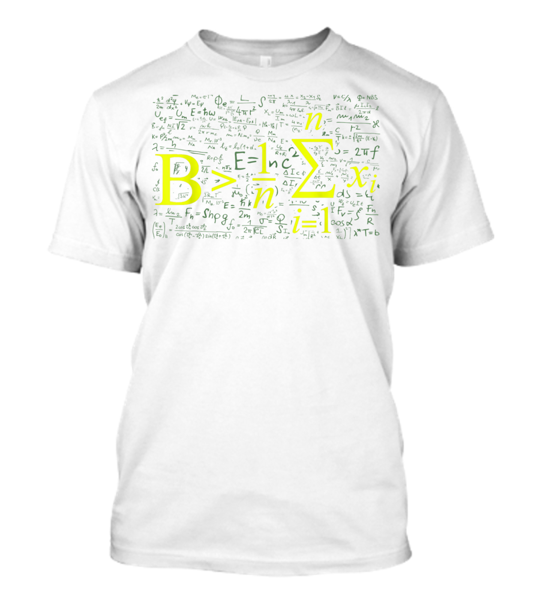 B Greater Than Average Math Formula With Complex Equations Background T-Shirt
