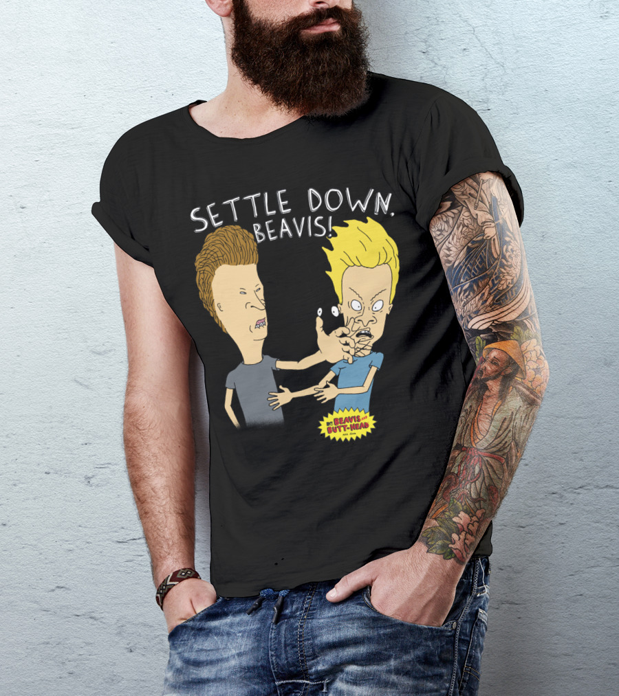 Settle Down Beavis Beavis And Butthead T-Shirt