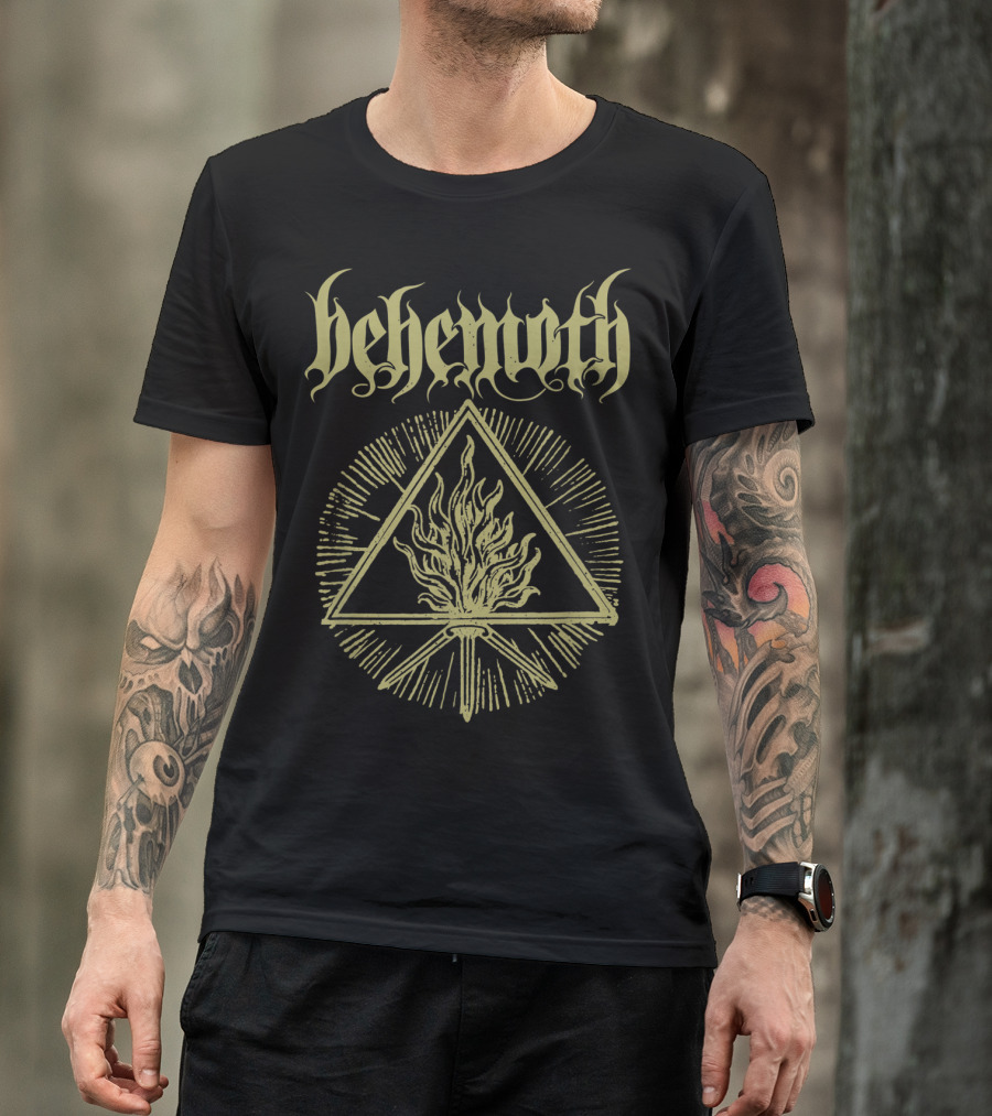 Behemoth Sigil Triangular Flame Symbol Official Merch T-Shirt