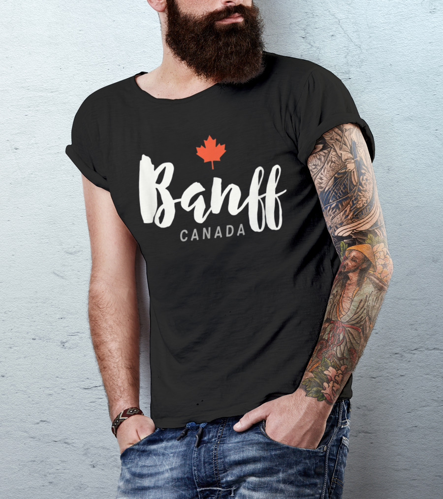 Banff Canada Maple Leaf National Park Classic Alberta T-Shirt