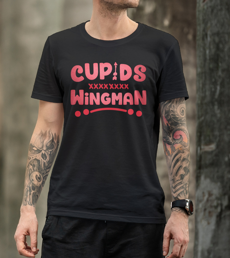 Cupids Wingman Valentines Day Love XOXO T-Shirt