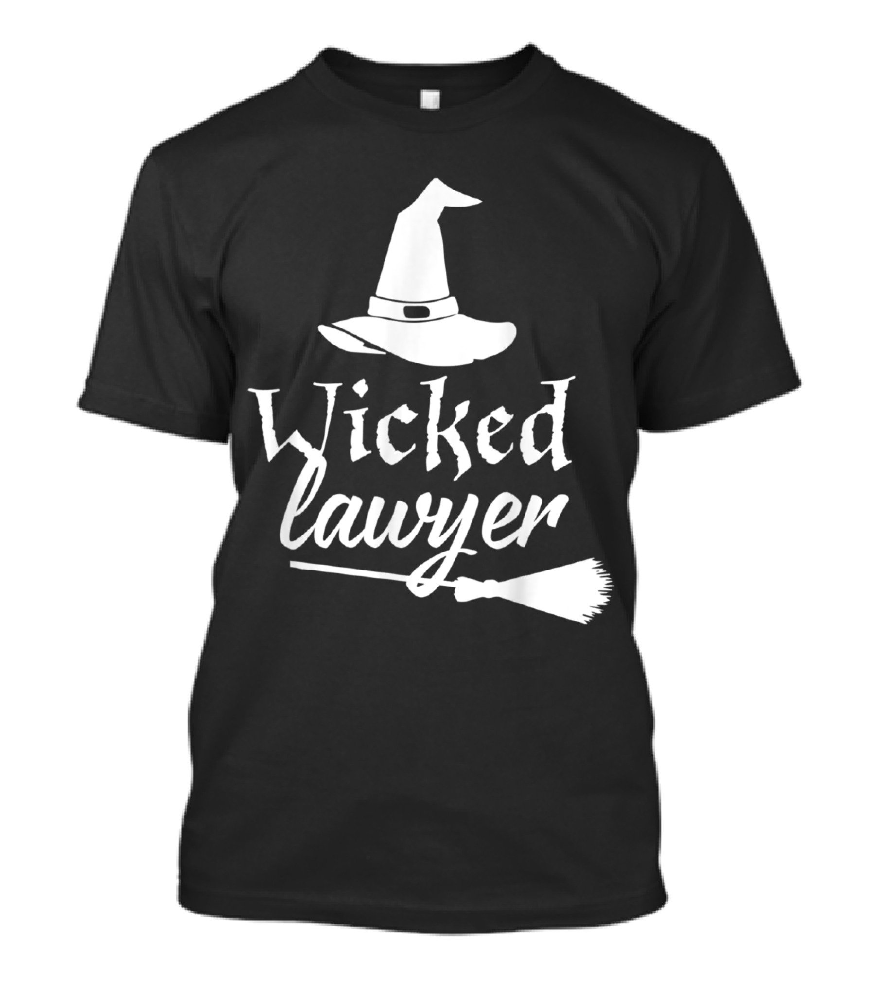 Wicked Lawyer Witch Hat Broomstick Halloween Lawyer T-Shirt