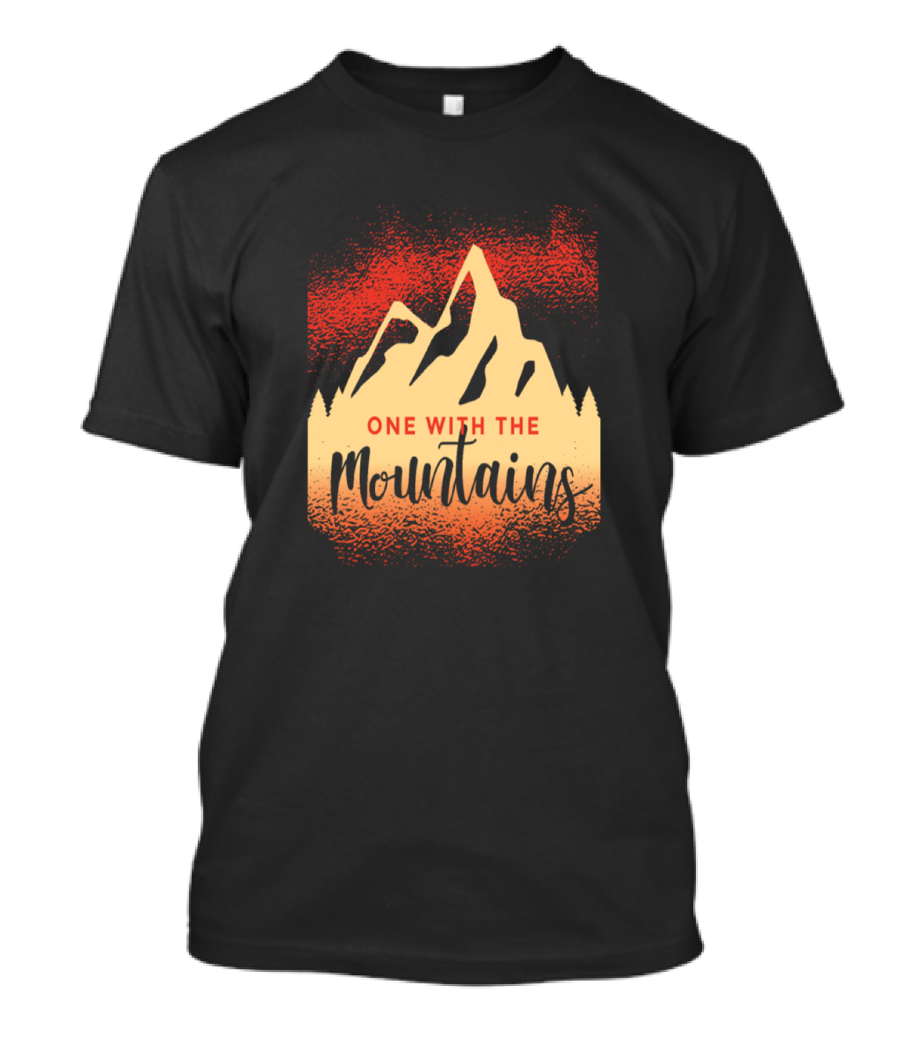 One With The Mountains Radiant Sunset T-Shirt