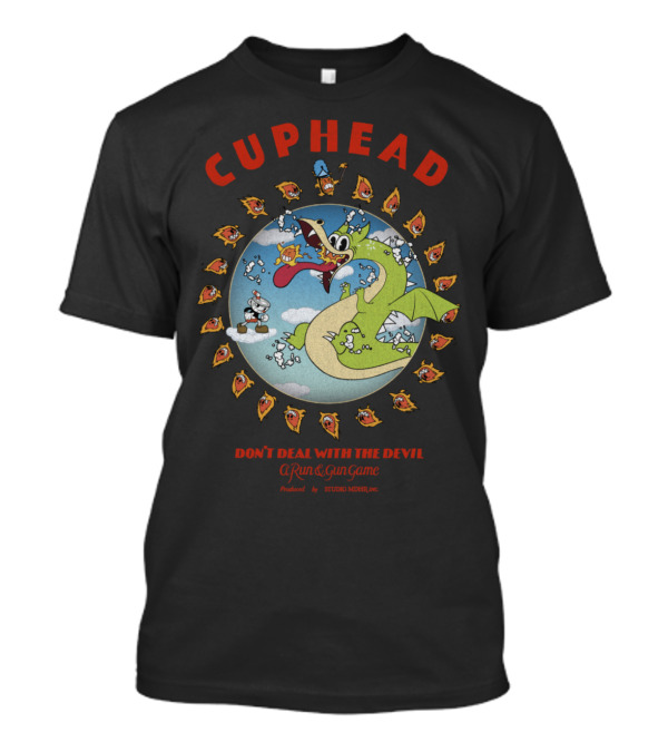 Cuphead Don't Deal With The Devil Grim Matchstick A Run And Gun Game T-Shirt