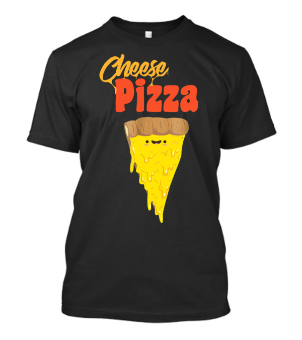 Cheese Pizza Slice With Melted Smile T-Shirt
