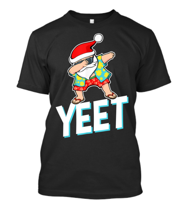 Yeet Dab Santa Hawaiian Christmas T-Shirt