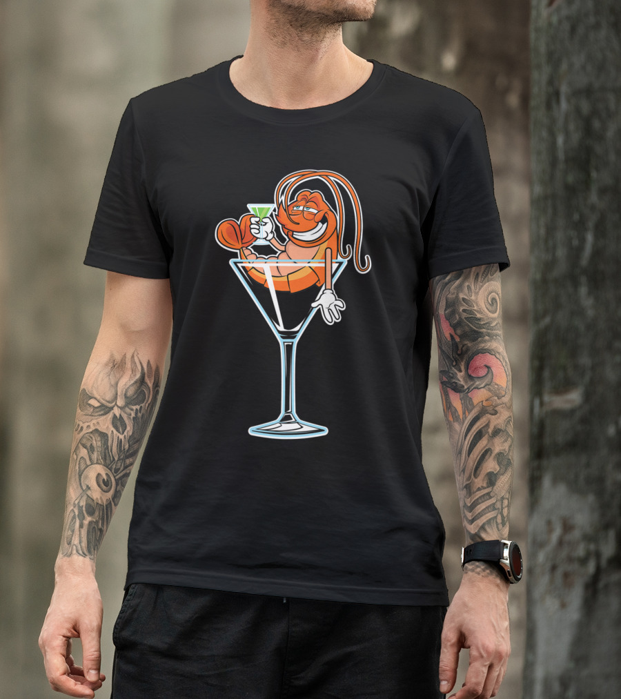Funny Drunk Shrimp Cocktail Drink Humor T-Shirt